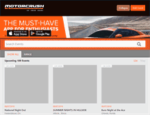 Tablet Screenshot of motorcrush.com